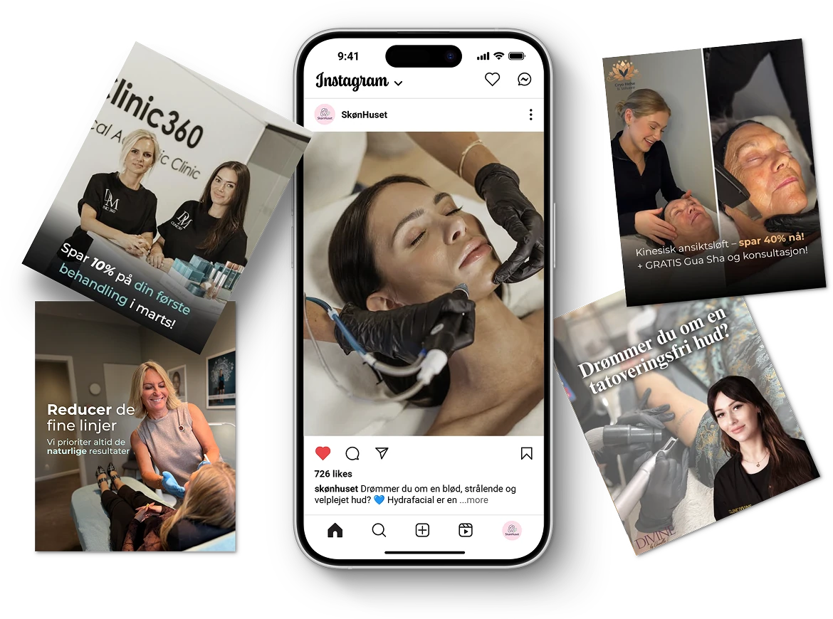 compilation of beauty clinic related posts